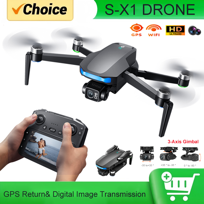 Drone GPS S-X1 MAX com estabil - Fpv Drone Charger avaliação e preço