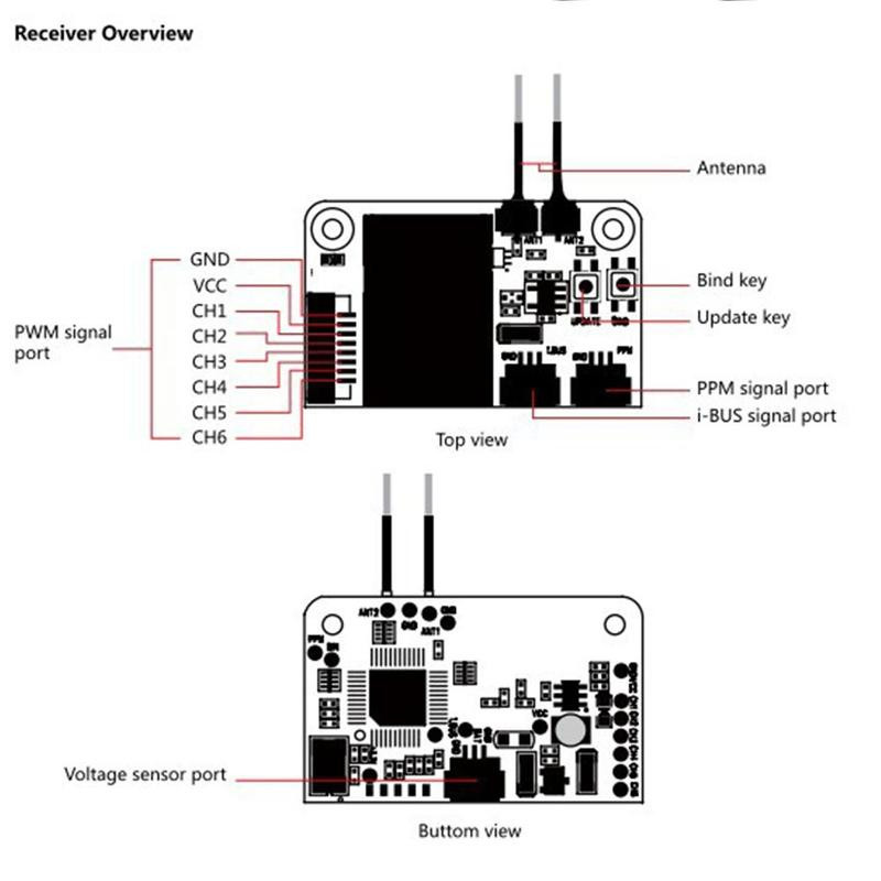 Receptor FS Flysky X6B FS-X6B  - Fpv Drone Quadcopter avaliação e preço